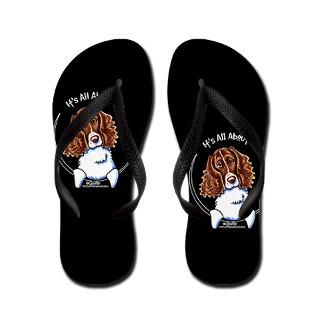 Brittany Gifts  Brittany Flip Flops  Springer Spaniel IAAM Flip