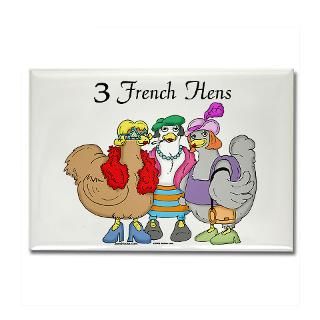 French Hens 2.25 Button (10 pack)