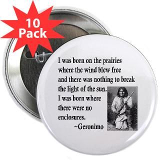 Geronimo Quote Rectangle Sticker 10 pk)