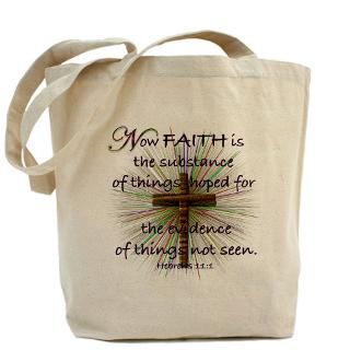 Faith (Heb. 111 KJV) Tote Bag for $18.00