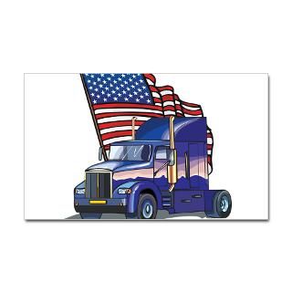 American Flag Truck  Truck Drivers T shirts and Gifts