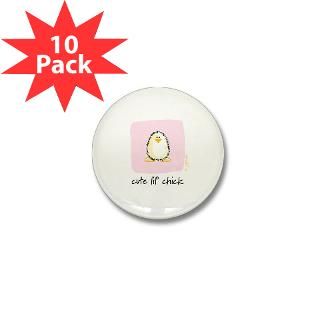 cute lil chick Penguin 2.25 Button (100 pack