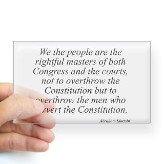 Abraham Lincoln quote 115 Rectangle Decal for $4.25