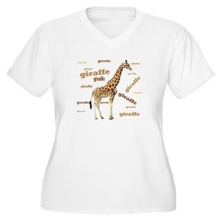 giraffe women s plus size v neck t shirt $ 115 99