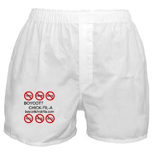 Boycott Chick Fil A Boxer Shorts