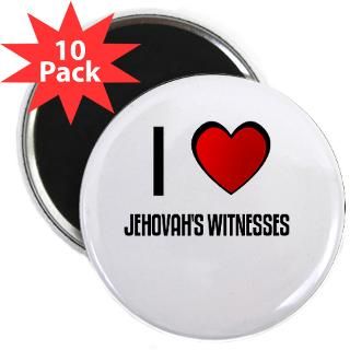 LOVE JEHOVAHS WITNESSES 2.25 Magnet (10 pack)