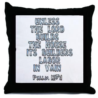 Bible Gifts  Bible More Fun Stuff  Psalm 1271 Throw Pillow
