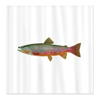 Trout Shower Curtains  Custom Themed Trout Bath Curtains