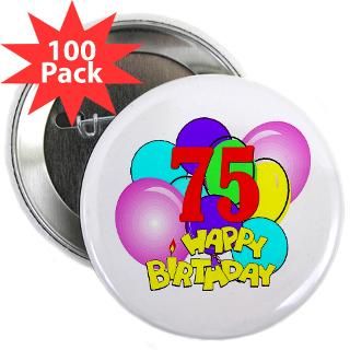 75th birthday 2 25 button 100 pack $ 137 49