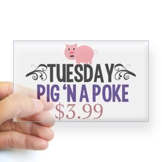 Pig And A Poke Stickers  Car Bumper Stickers, Decals
