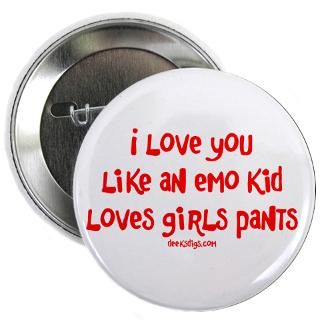 love you like an emo kid 2.25 Button