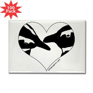 penguin kiss heart design rectangle magnet 100 $ 147 99