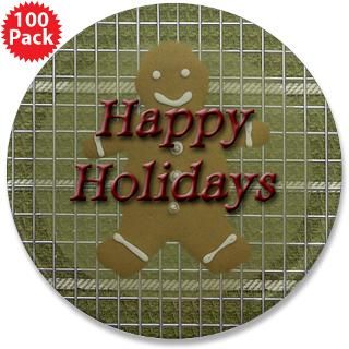 happy holidays gingerbread 3 5 button 100 pack $ 147 99