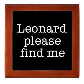 Leonard please find me (text) Keepsake Box