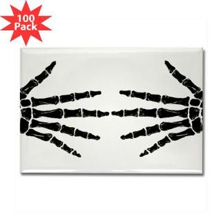 skeleton hands Rectangle Magnet (100 pack)