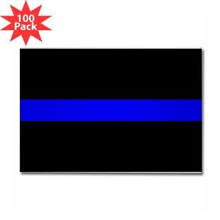 The Thin Blue Line Rectangle Magnet (100 pack)