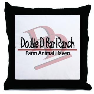 Double D Bar Ranch Throw Pillow