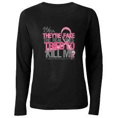 Fake 2   Breast Cancer Plus Size T Shirt by hopeanddreams
