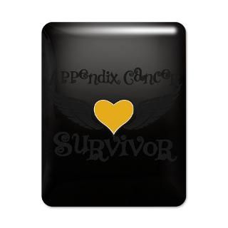 Appendix Cancer Survivor Wings Heart T Shirts  Cool Cancer Shirts and