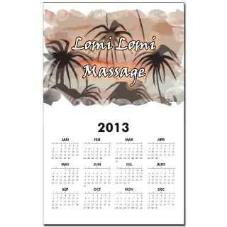 Lomi Lomi Massage Calendar Print