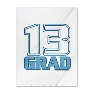 Varsity style 2013 Grad design in a light blue shade.