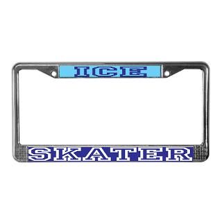 Ice Skater License Plate Frame  Buy Ice Skater Car License Plate