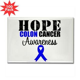 colon cancer hope ribbon rectangle magnet 100 pac $ 168 99