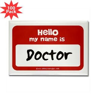doctor name tag rectangle magnet 100 pack $ 169 99