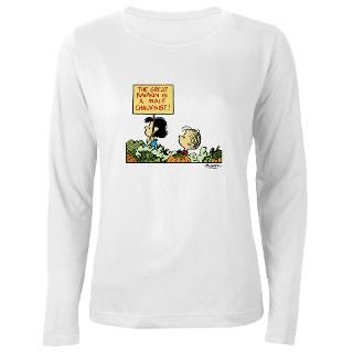 Lucy Protests the Great Pumpkin Womens Long Sleev