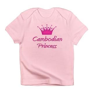 Cambodia Gifts  Cambodia T shirts  Cambodian Princess Infant T