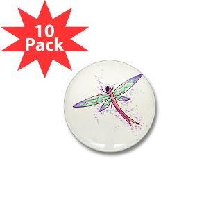 Purple Green Dragonfly  Tattoo Design T shirts and More