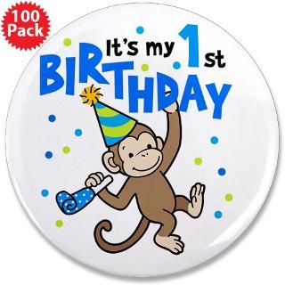 first birthday monkey 3 5 button 100 pack $ 174 99