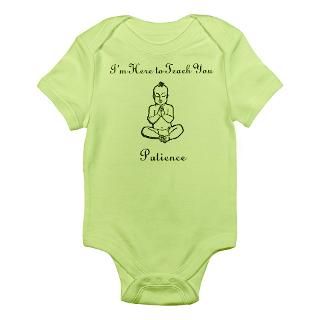Patience Baby Buddha Body Suit by WhatTheWildThingsWear