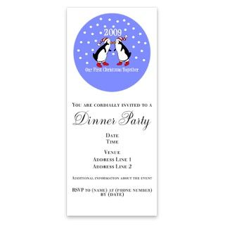 Our First Christmas Together (Penguins) Invitations by Admin_CP4649722