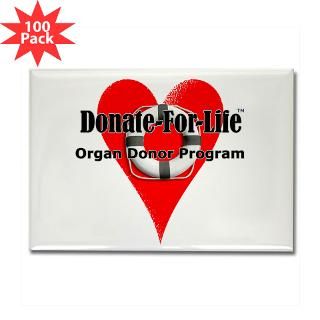 Donate For Life Rectangle Magnet 100 PK