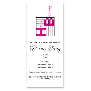 Sudoku Birthday Card Invitations by Admin_CP4598251