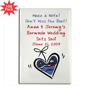 Boat Save the Date Rectangle Magnet (100 pack)  Personalized Save