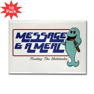 Message & A Meal Rectangle Magnet (10 pack)