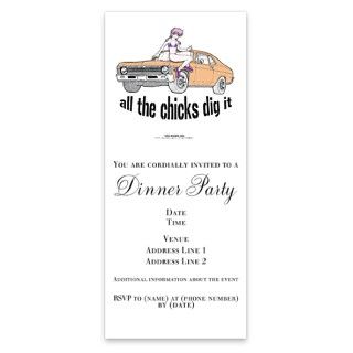 All The Chicks Dig It Invitations by Admin_CP3920766