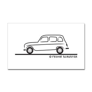 1961 Gifts  1961 Bumper Stickers  Renault R4 Quatrelle Sticker