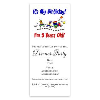 Train 5th Birthday Invitations by Admin_CP3275117