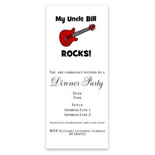 My Uncle BILL Rocks Guitar Invitations by Admin_CP4169387