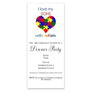 love my Sons with Autism Invitations by Admin_CP8465574