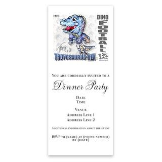 Dino Fun Invitations  Troyosaurus Dino Football T shirt Invitations