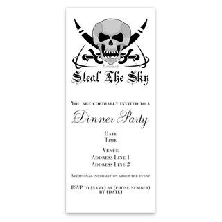 Aviation   Steal The Sky Skul Invitations by Admin_CP170868