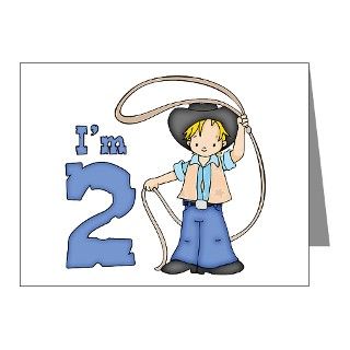 Gifts  2 Note Cards  Cowboy Roper 2nd Birthday Invitations (Pk of