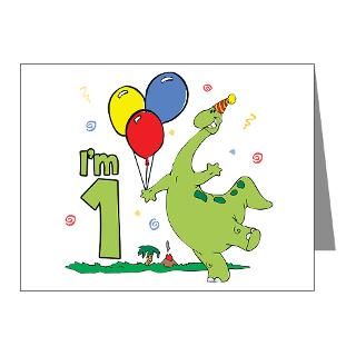 Dino First Birthday Invitations (Pk of 10) for