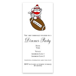 Sock Monkey and Football Invitations by Admin_CP1341350