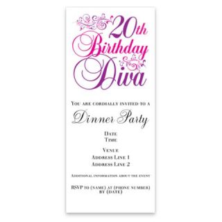 20th Birthday Diva Invitations by Admin_CP3085590  507066209
