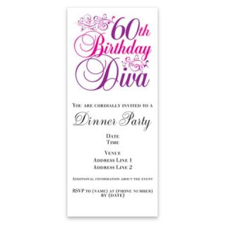 60th Birthday Diva Invitations by Admin_CP3085590  507066216